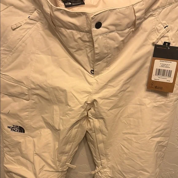 The North Face Women’s Off-White/Cream Snow Pants - Picture 3 of 6